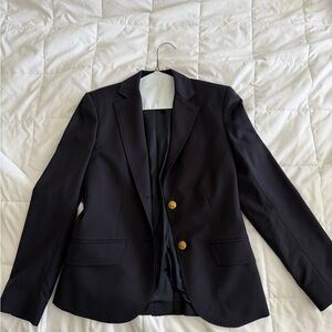 Navy Blazer with Gold Buttons